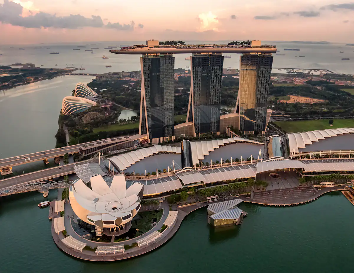 Marina Bay Skyline at Dusk